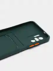 Зеленый чехол XIAOMI POCO M5S / Redmi Note 10 / NOTE 10s  для пластиковой карточки , защита камеры