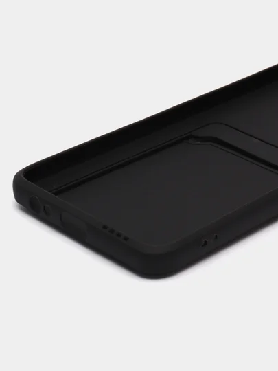 Черный чехол XIAOMI POCO M5S / Redmi Note 10 / NOTE 10s  для пластиковой карточки , защита камеры