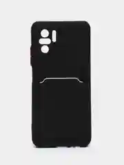 Черный чехол XIAOMI POCO M5S / Redmi Note 10 / NOTE 10s  для пластиковой карточки , защита камеры