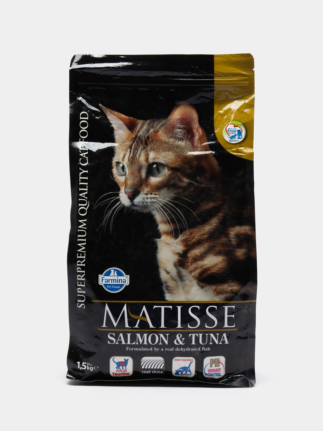 Сухой корм для кошек Farmina Matisse Neutered Salmon, лосось с тунцом,  1,5 кг купить по цене 1356 ₽ в интернет-магазине KazanExpress