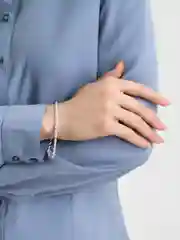Браслет серебряный, подарок девушке