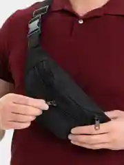 Черный сумка на пояс, унисекс
