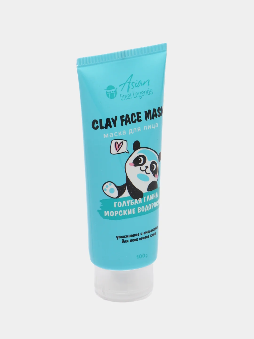 Голубой маска для лица c глиной  Asian Great Legends Панда,100 ml