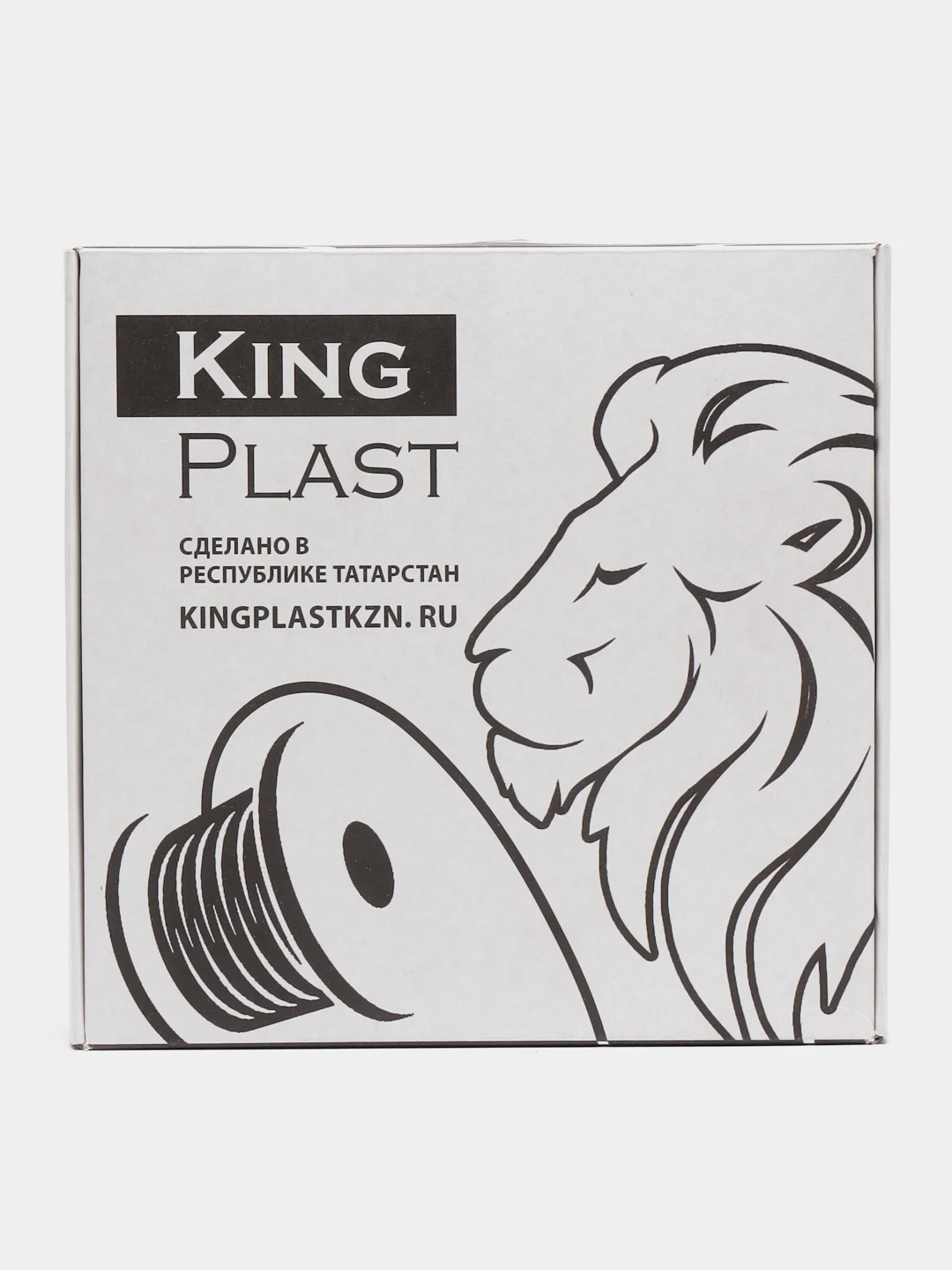 Серый пластик для 3D принтера PETG KingPlast, 1 кг
