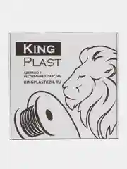 Серый пластик для 3D принтера PETG KingPlast, 1 кг