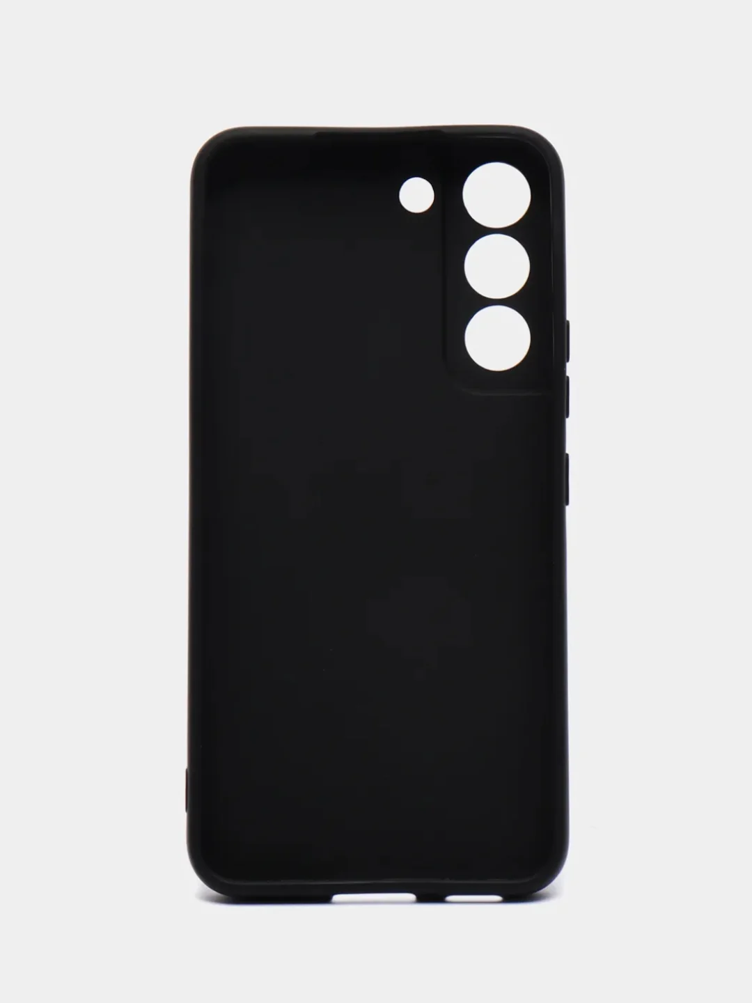 Черный чехол Samsung Galaxy S22 (Самсунг Галакси С22), силиконовый
