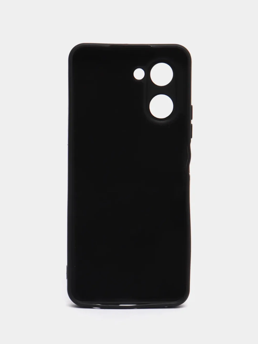 Черный чехол для Realme C33, силиконовый, с микрофиброй внутри