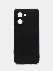 Черный чехол для Realme C33, силиконовый, с микрофиброй внутри