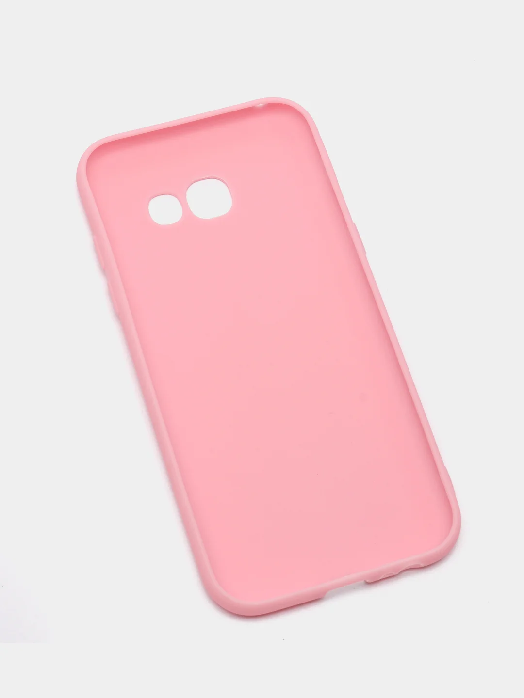 Розовый чехол силиконовый для Samsung Galaxy A5 2017 (Самсунг Галакси А5 2017)