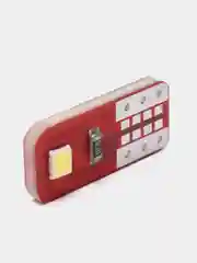Красный светодиодная лампочка для авто Т10