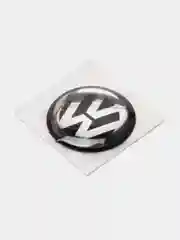 Черный эмблема Volkswagen на ключ зажигания, 12 мм