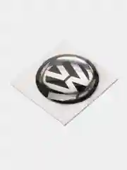 Черный эмблема Volkswagen на ключ зажигания, 12 мм