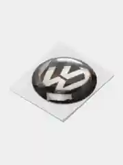 Черный эмблема Volkswagen на ключ зажигания, 10 мм