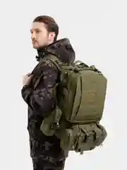 Зелёный хаки рюкзак туристический, 50 л