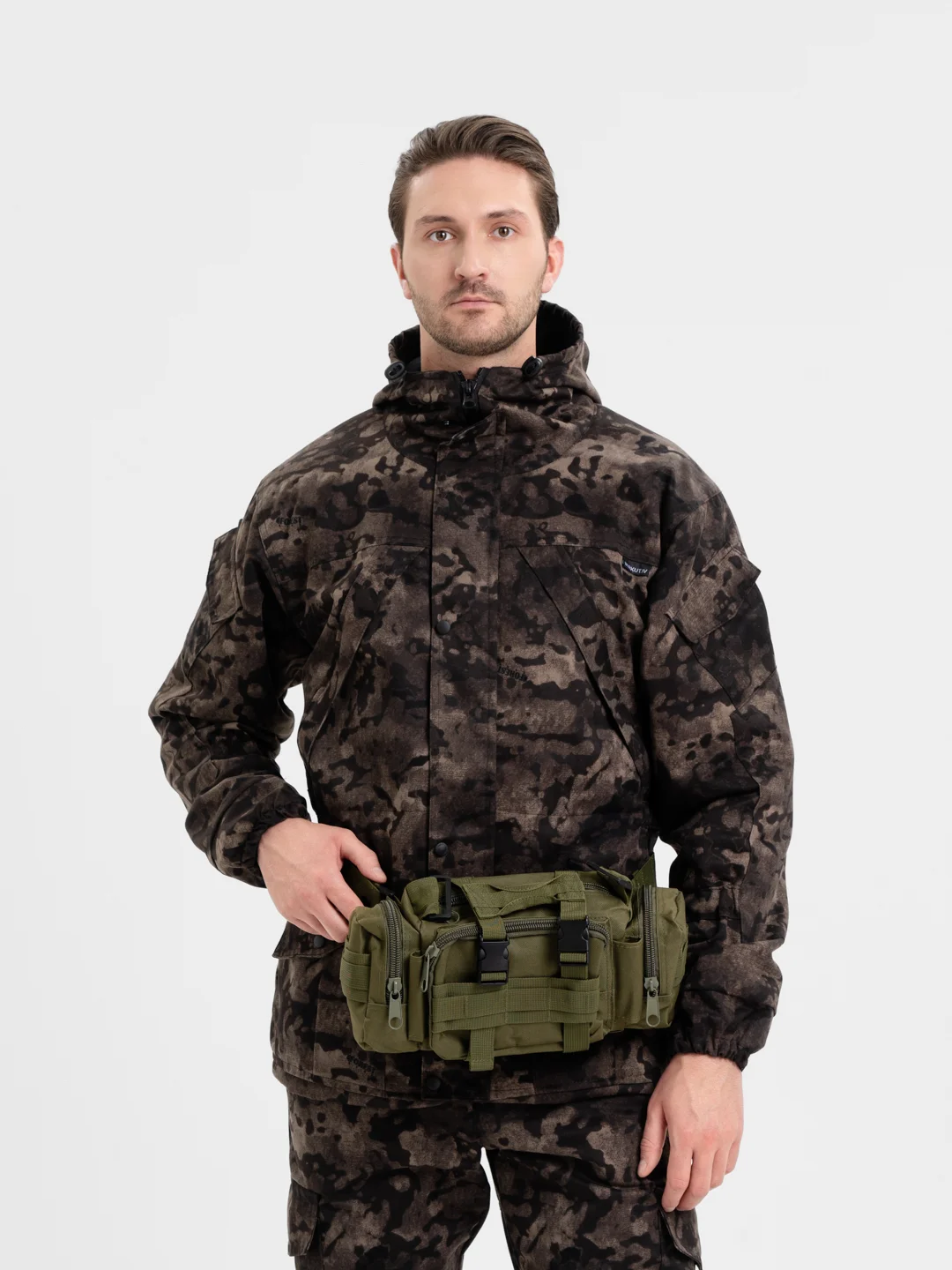 Зелёный хаки рюкзак туристический, 50 л