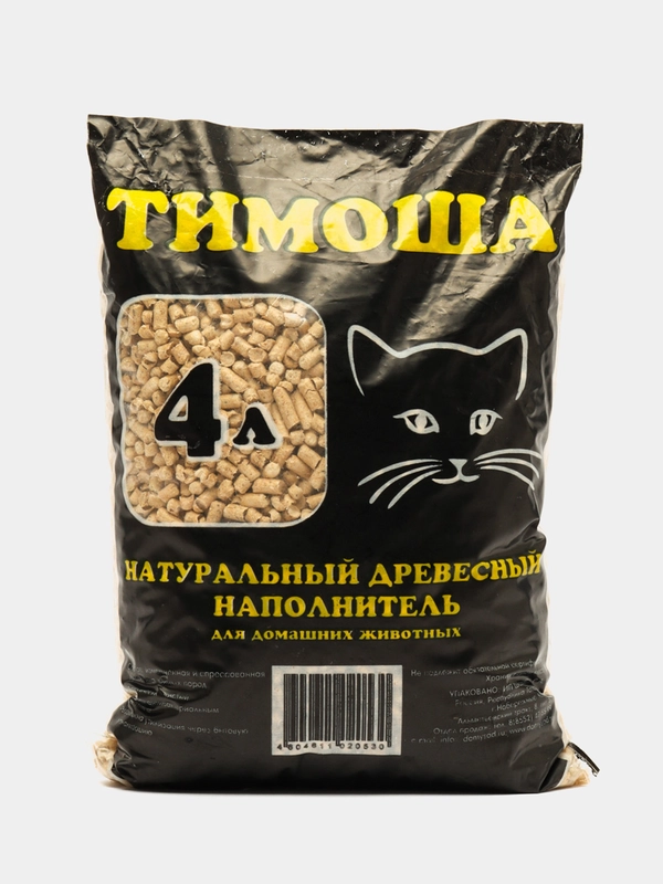 Натуральный древесный наполнитель "Тиомоша, 4 л