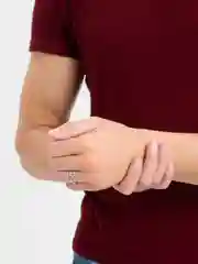 Серебряный кольцо антистресс, с вращающейся цепочкой, унисекс