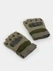 Зелёный хаки перчатки защитные тактические, без пальцев