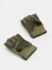 Зелёный хаки перчатки защитные тактические, без пальцев