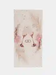 Кораллово-розовый конверт-открытка для денег подарочный на свадьбу "Молодоженам", 72 вида