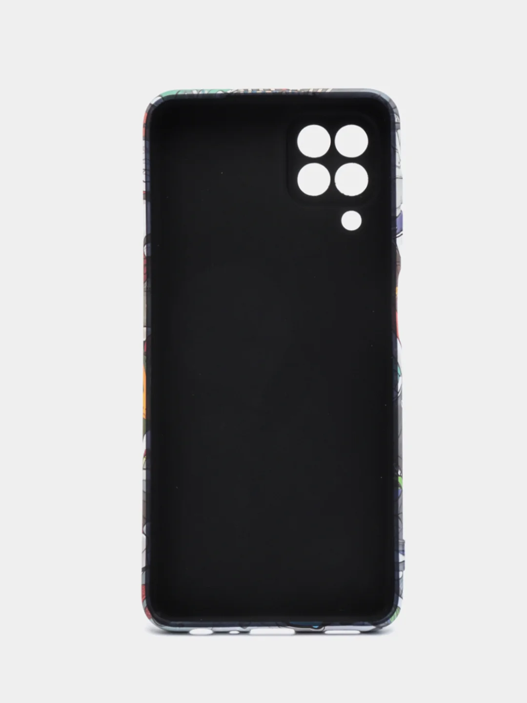 Алый чехол для Samsung A03S, A22, A32, A51, M32 силикон с картинкой / рисунком