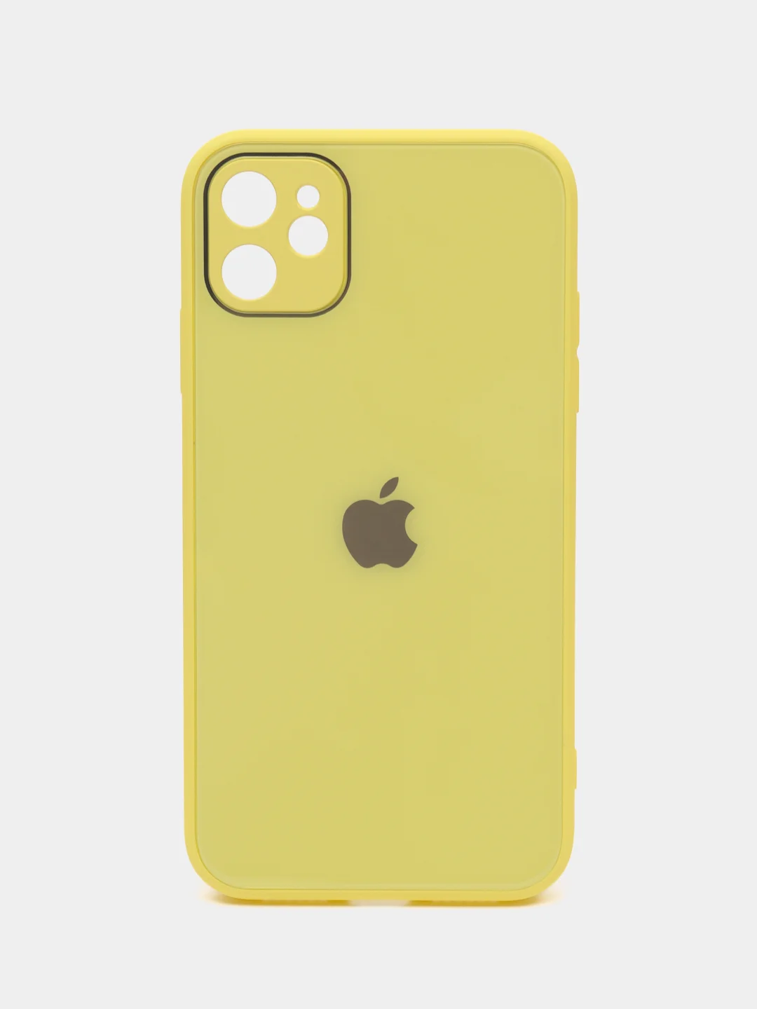 Лимонный стеклянный силиконовый чехол на iPhone 13, 12, 11,  XR, 7, 8, SE, 8+, 7+, 6s, 6, Pro, Max