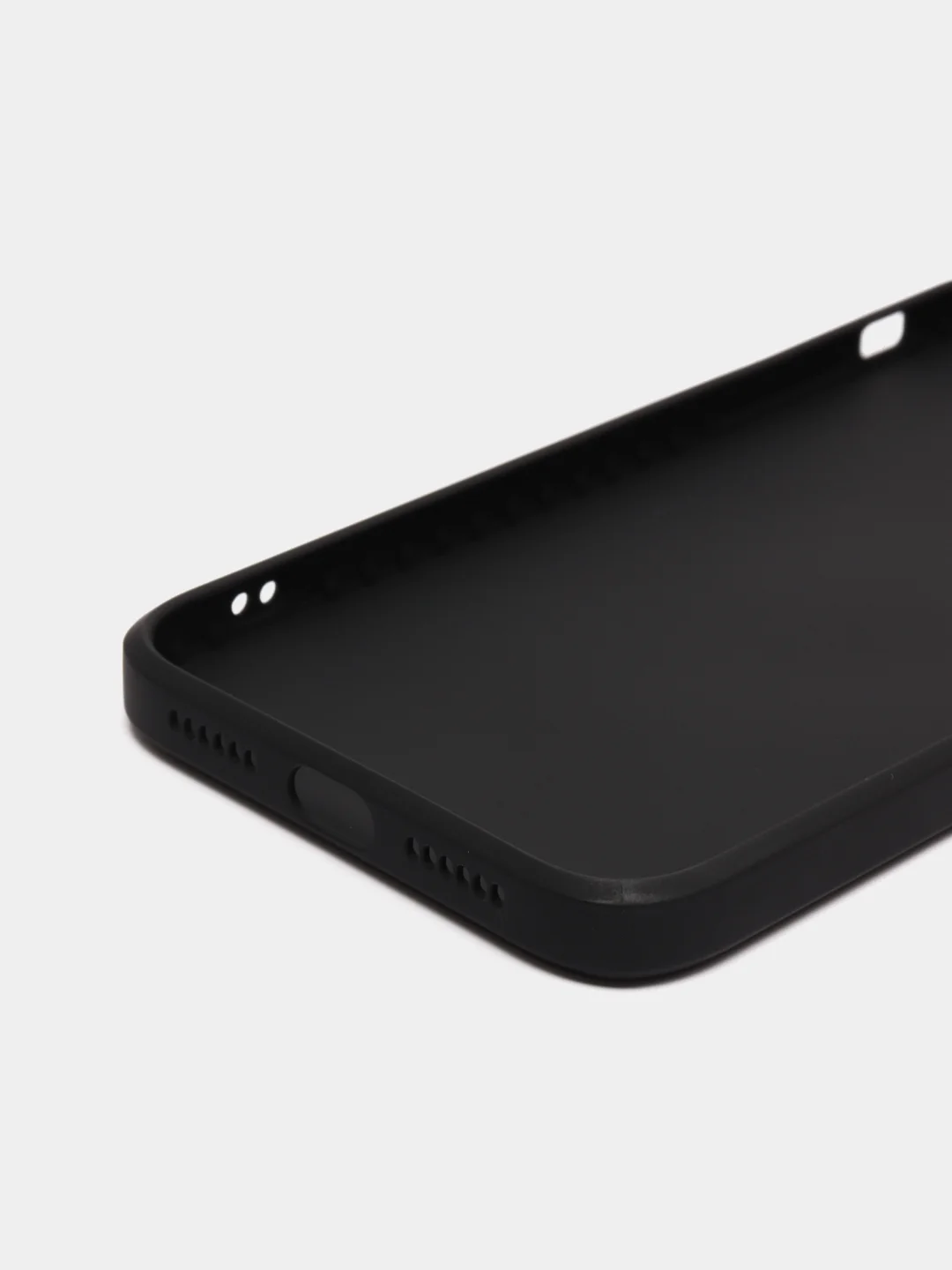 Черный стеклянный силиконовый чехол на iPhone 13, 12, 11,  XR, 7, 8, SE, 8+, 7+, 6s, 6, Pro, Max