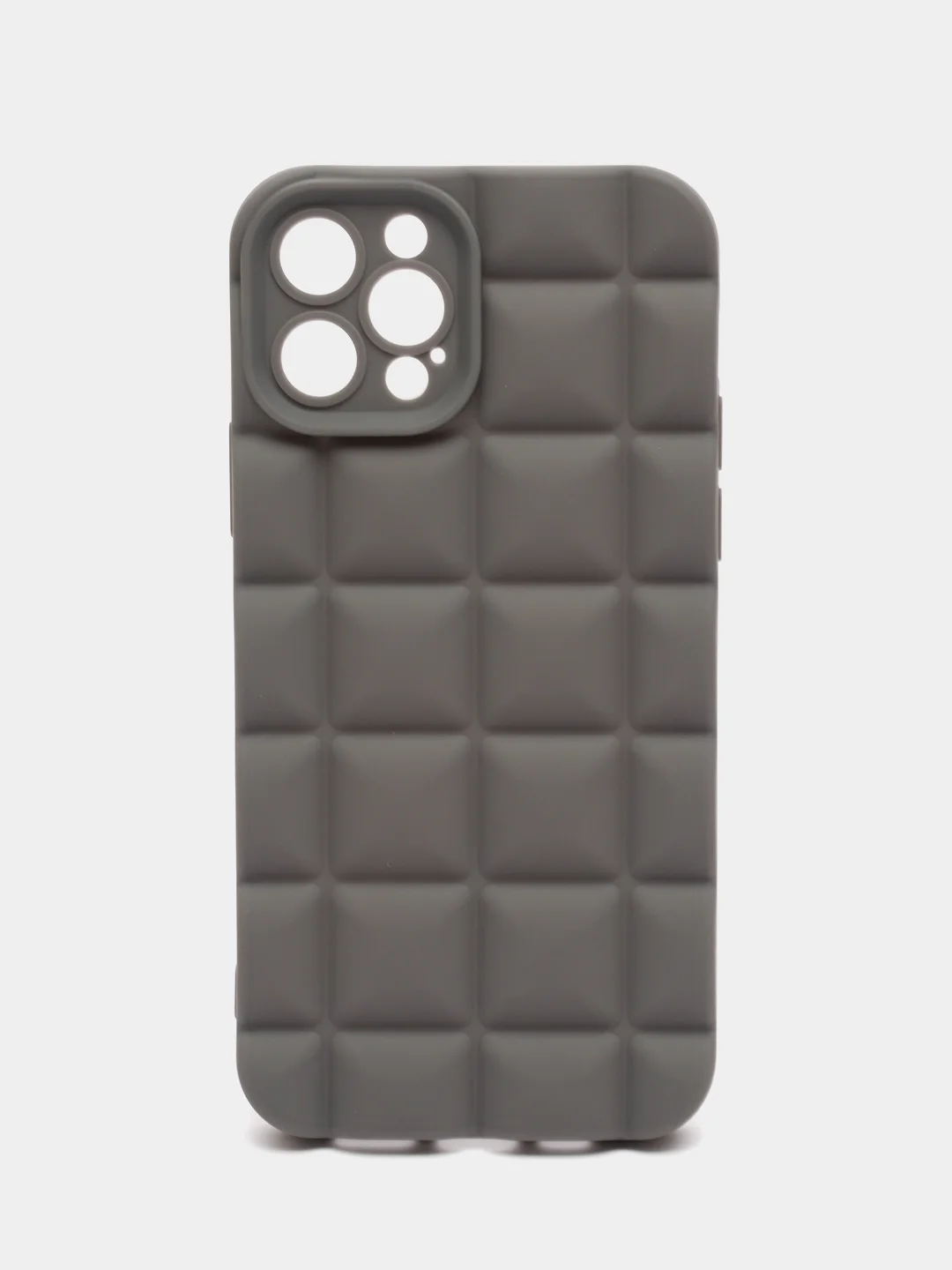 Серый чехол для iPhone 14, 13, 12, 11, XR, 7, 8, SE, 8+, 7+, 6s, 6, Pro, Max, силиконовый