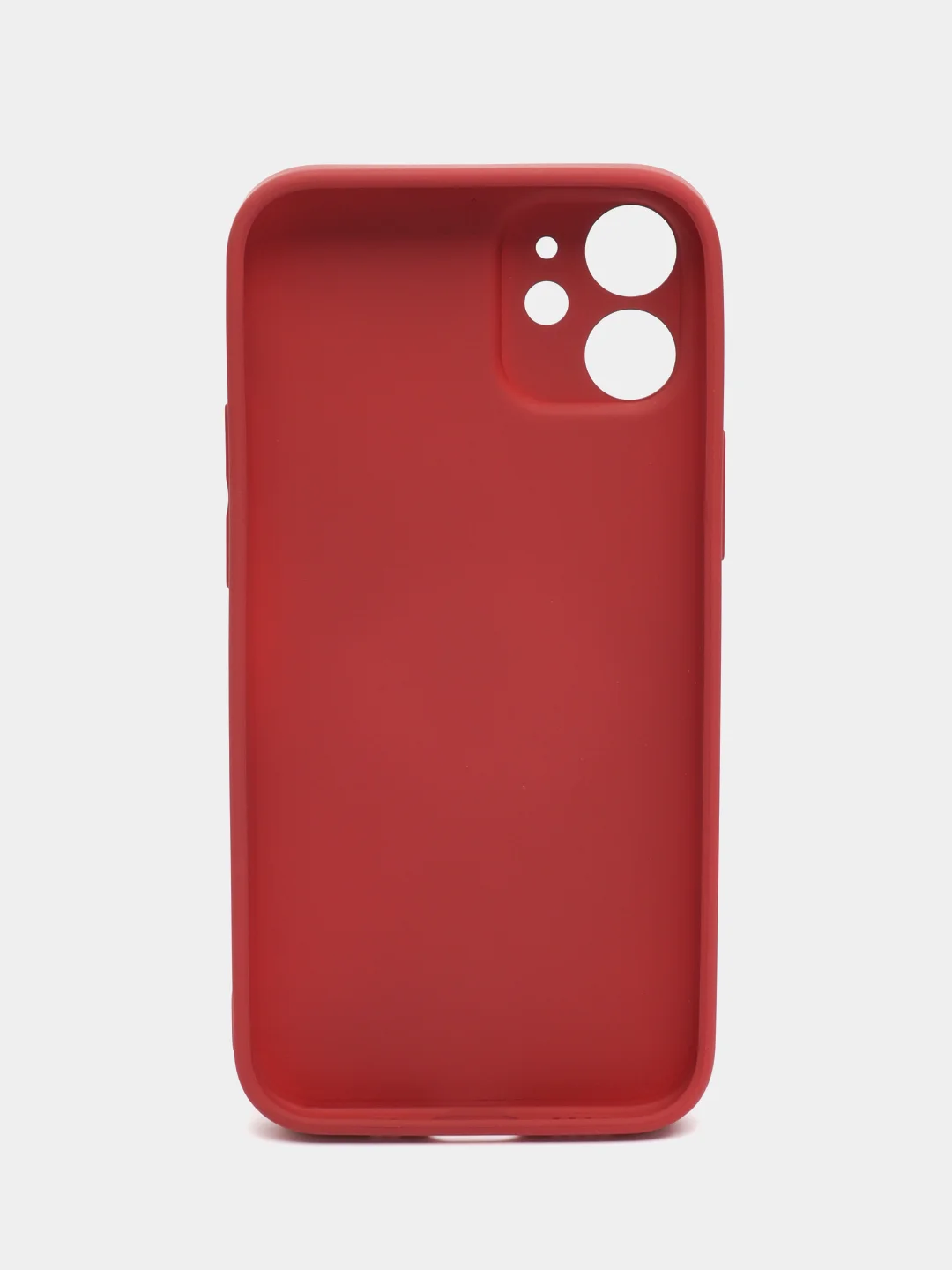 Красный стеклянный силиконовый чехол на iPhone 13, 12, 11,  XR, 7, 8, SE, 8+, 7+, 6s, 6, Pro, Max