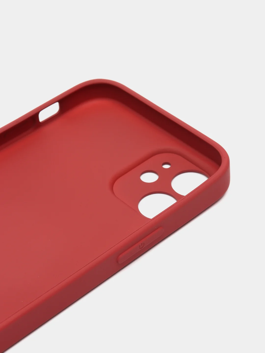 Красный стеклянный силиконовый чехол на iPhone 13, 12, 11,  XR, 7, 8, SE, 8+, 7+, 6s, 6, Pro, Max