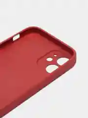 Красный стеклянный силиконовый чехол на iPhone 13, 12, 11,  XR, 7, 8, SE, 8+, 7+, 6s, 6, Pro, Max