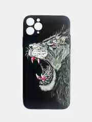 Серый светящийся чехол-накладка LUXO для iPhone 11 Pro Max с флуоресцентным рисунком KAWS