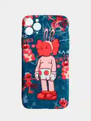 Коралловый светящийся чехол-накладка LUXO для iPhone 11 Pro Max с флуоресцентным рисунком KAWS