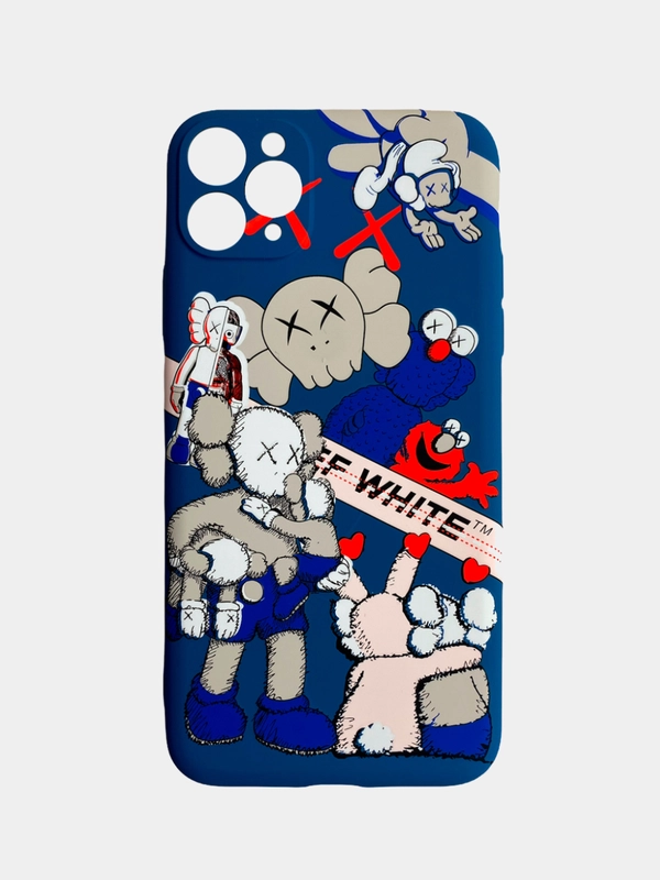 Светящийся чехол-накладка LUXO для iPhone 11 Pro Max с флуоресцентным рисунком KAWS