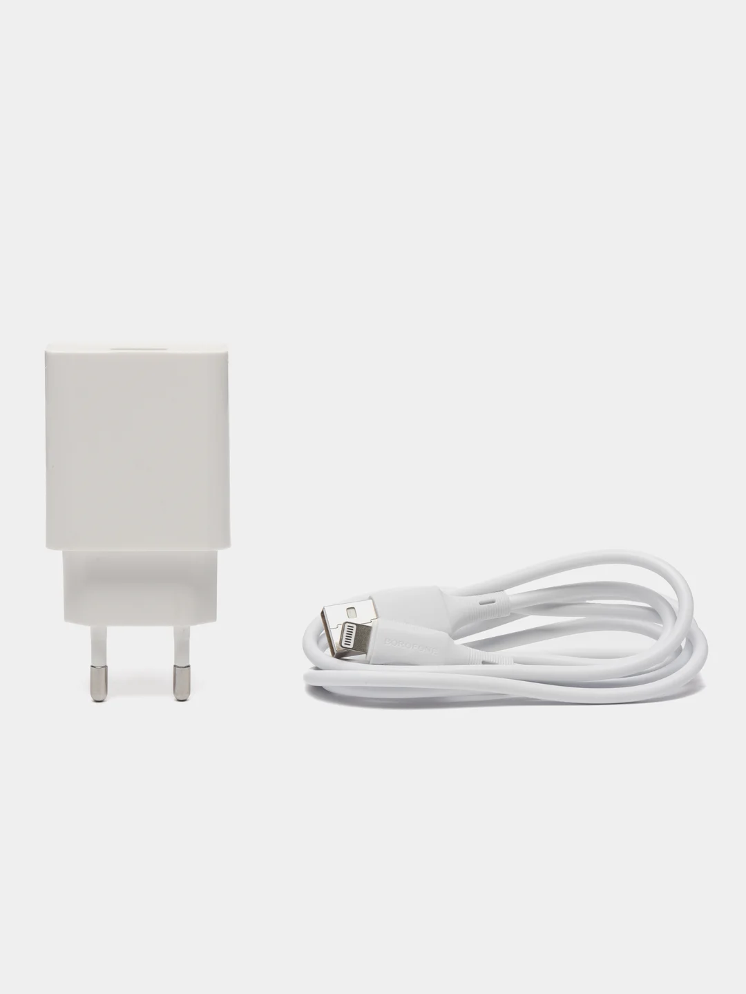 Зарядное устройство Borofone BA74A white на Lightning, Type-C, Micro-USB