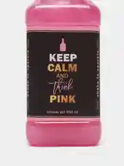 Гель для душа во флаконе виски Keep calm and think pink, аромат сладкий вермут, 250 мл