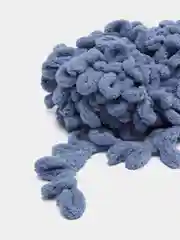 Синий меланж пряжа Alize Puffy, петельки большие, микрополиэстер, 100 г, 9 м