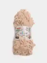Карамельный пряжа Alize Puffy, петельки большие, микрополиэстер, 100 г, 9 м