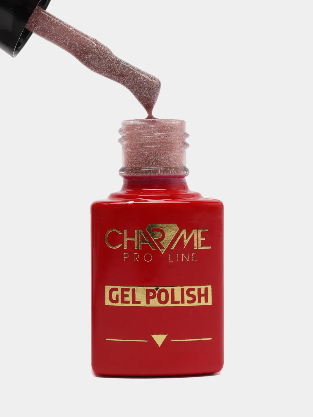 Коралловый меланж гель лак для ногтей с блестками CHARME "Cocktail Bar",10 мл