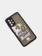 Угольный чехол для Samsung A02, A02S, A32, A52, A12, A51, M12, M51 с картинкой / рисунком