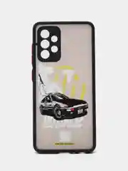 Угольный чехол для Samsung A02, A02S, A32, A52, A12, A51, M12, M51 с картинкой / рисунком
