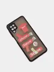 Ледяной чехол для Samsung A02, A02S, A32, A52, A12, A51, M12, M51 с картинкой / рисунком
