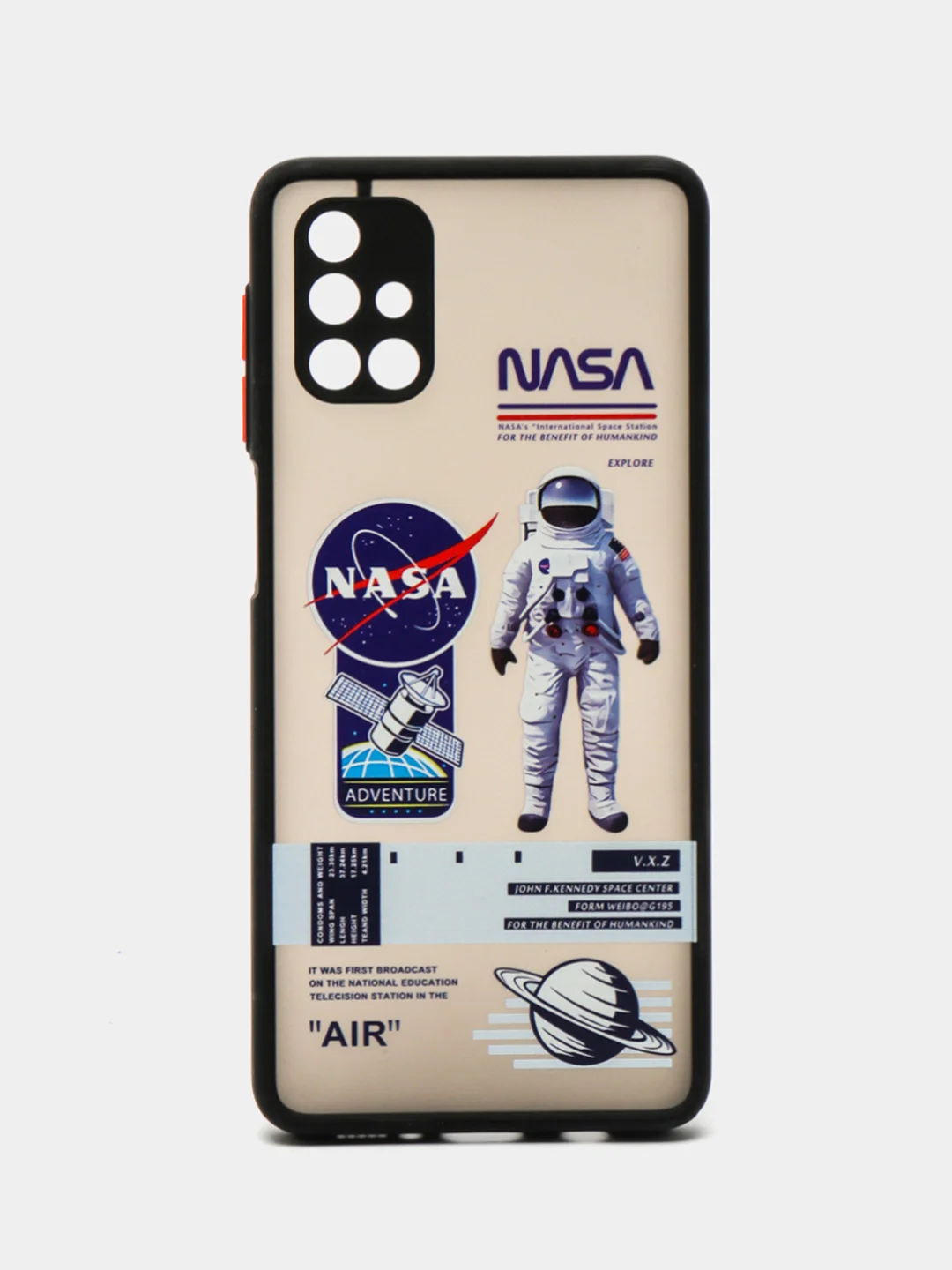 Прозрачный чехол для Samsung A02, A02S, A32, A52, A12, A51, M12, M51 с картинкой / рисунком