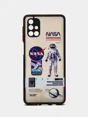 Прозрачный чехол для Samsung A02, A02S, A32, A52, A12, A51, M12, M51 с картинкой / рисунком