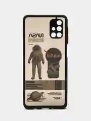 Прозрачный чехол для Samsung A02, A02S, A32, A52, A12, A51, M12, M51 с картинкой / рисунком