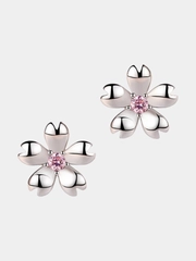Серебряные серьги-гвоздики в виде цветка, 925 s