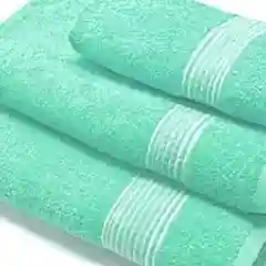 Мятный набор махровых полотенец, подарочный набор, 70*130, 50*90, 30*60, 3 штуки