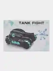 Коричневый радиоуправляемая машинка танк с гидрогелевыми снарядами Tank Fight