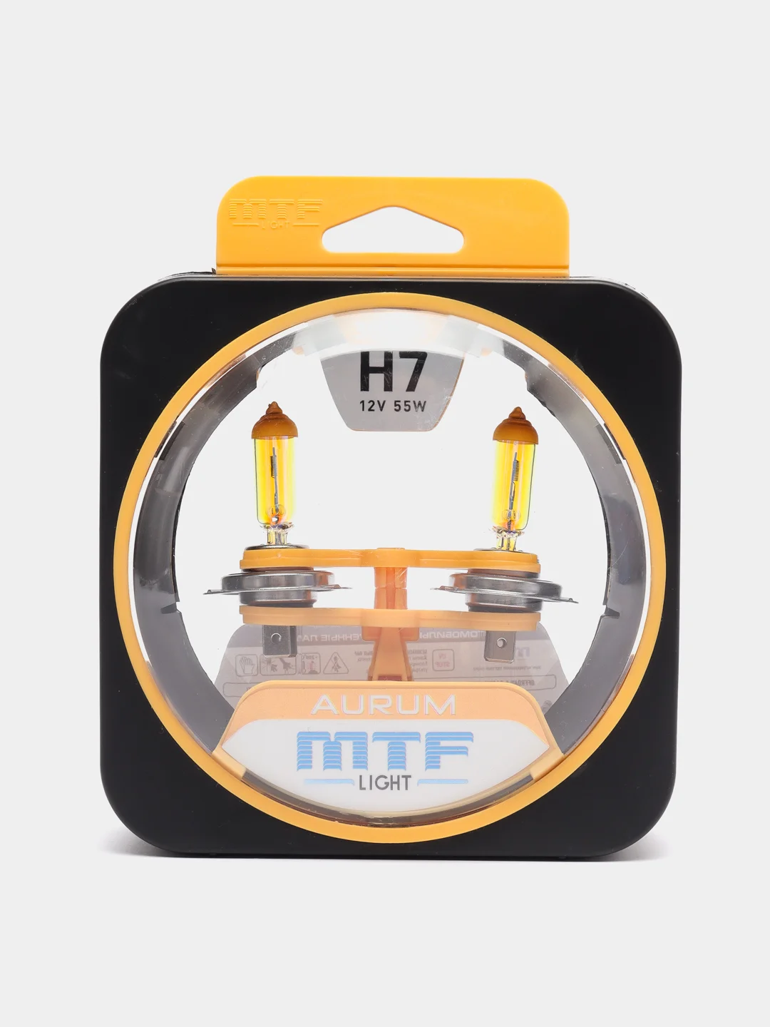 Лампы MTF Light Aurum H7, 55W, 12V, 3000K, галогеновые