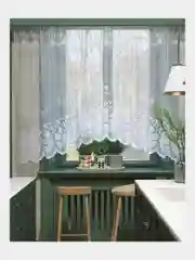 Тюль-арка на кухню на шторной ленте, 305х165 см